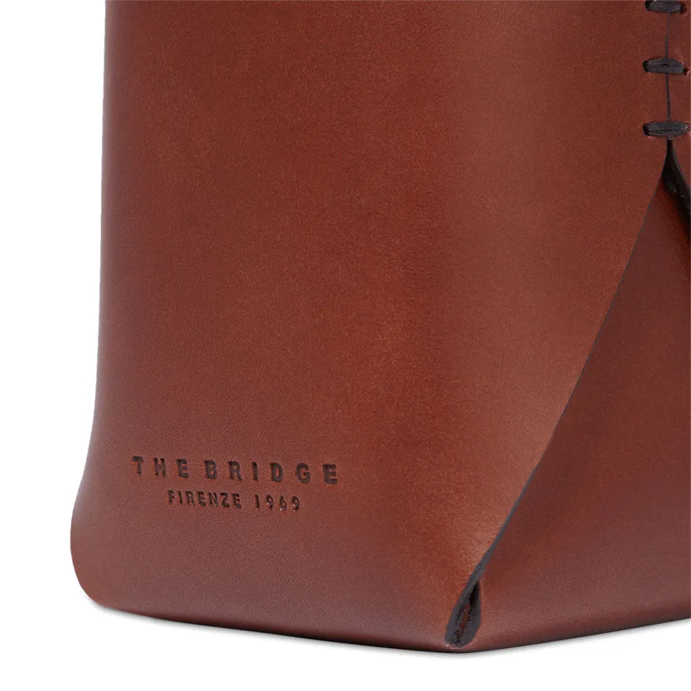 Porta Penne THE BRIDGE linea Life Style in Pelle Marrone