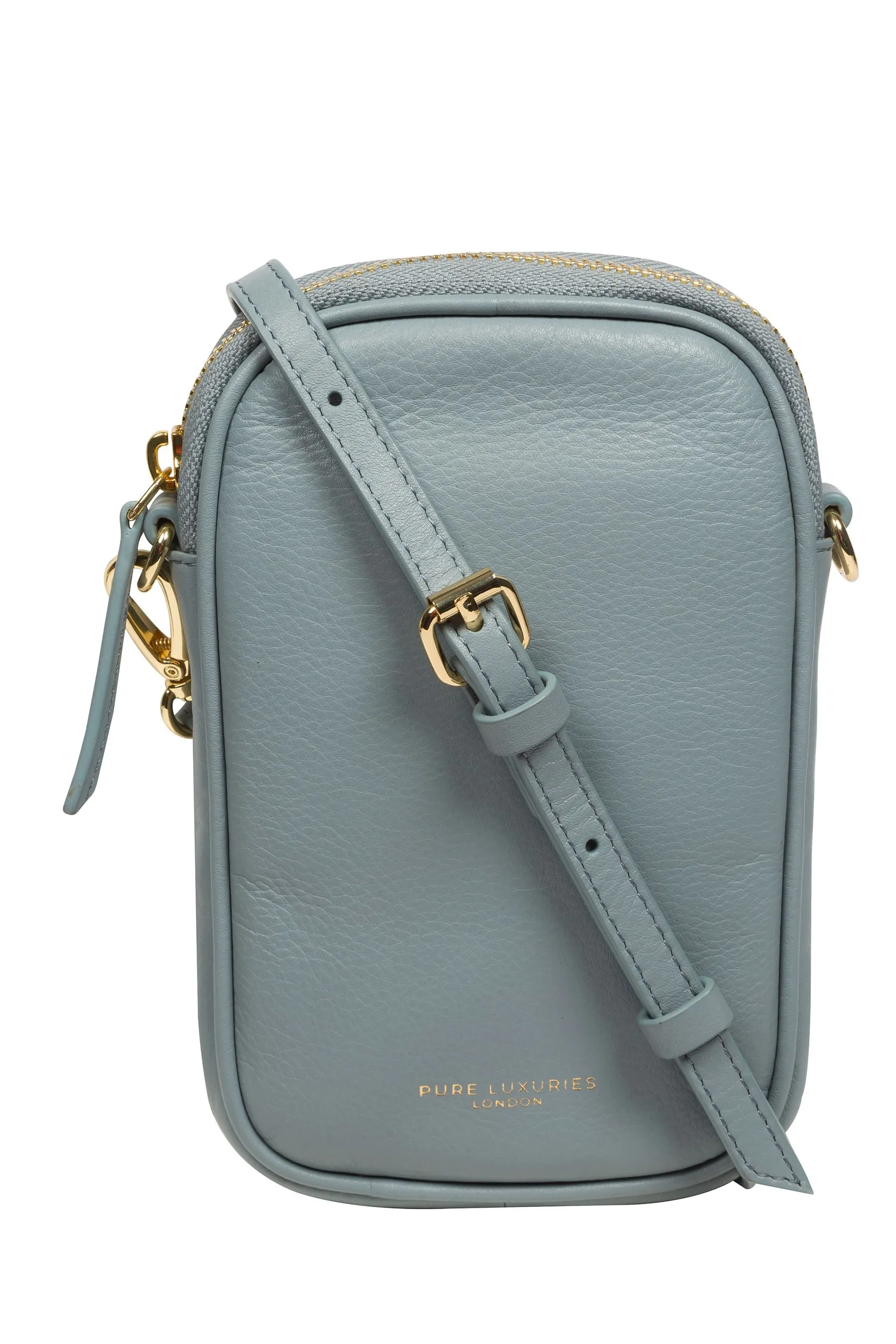 Pure Luxuries London - Alaina - Borsa per telefono a tracolla in pelle nappa