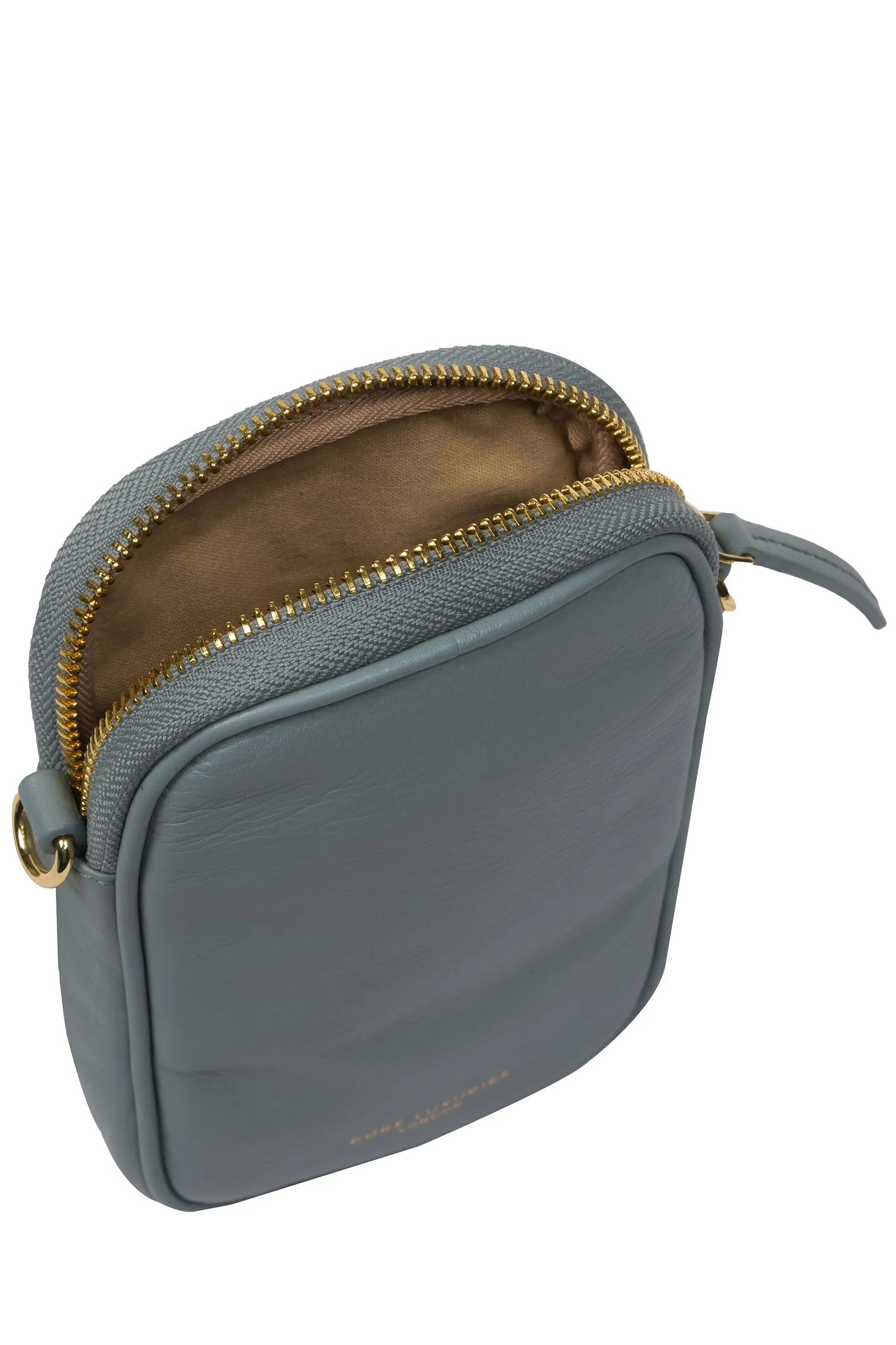 Pure Luxuries London - Alaina - Borsa per telefono a tracolla in pelle nappa