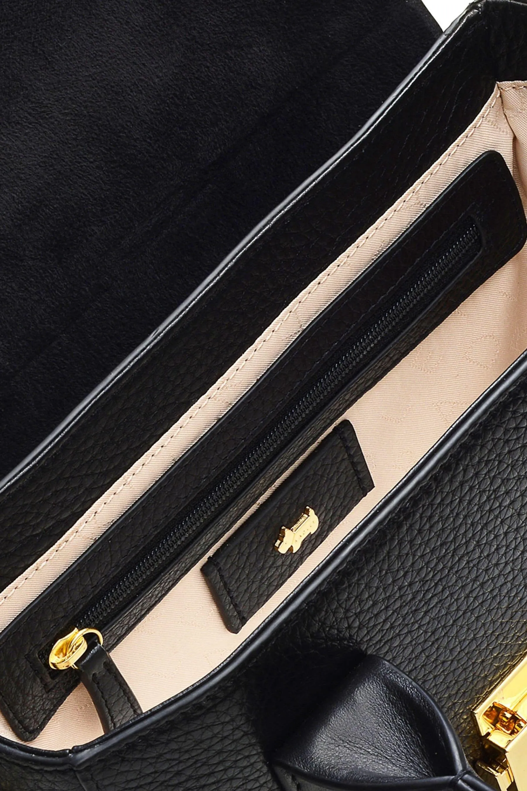 Radley London - Mayfair Lane - Nero a tracolla piccola con patella effetto coccodrillo - Borsa