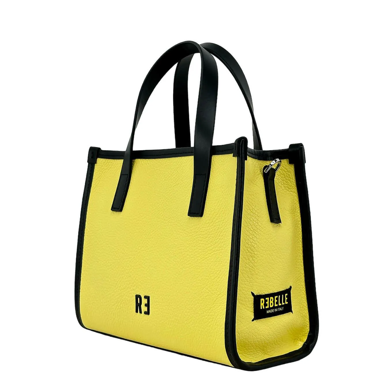 Rebelle Borsa a Mano Virtus Donna, Shopping, Tracolla, Pelle, Giallo