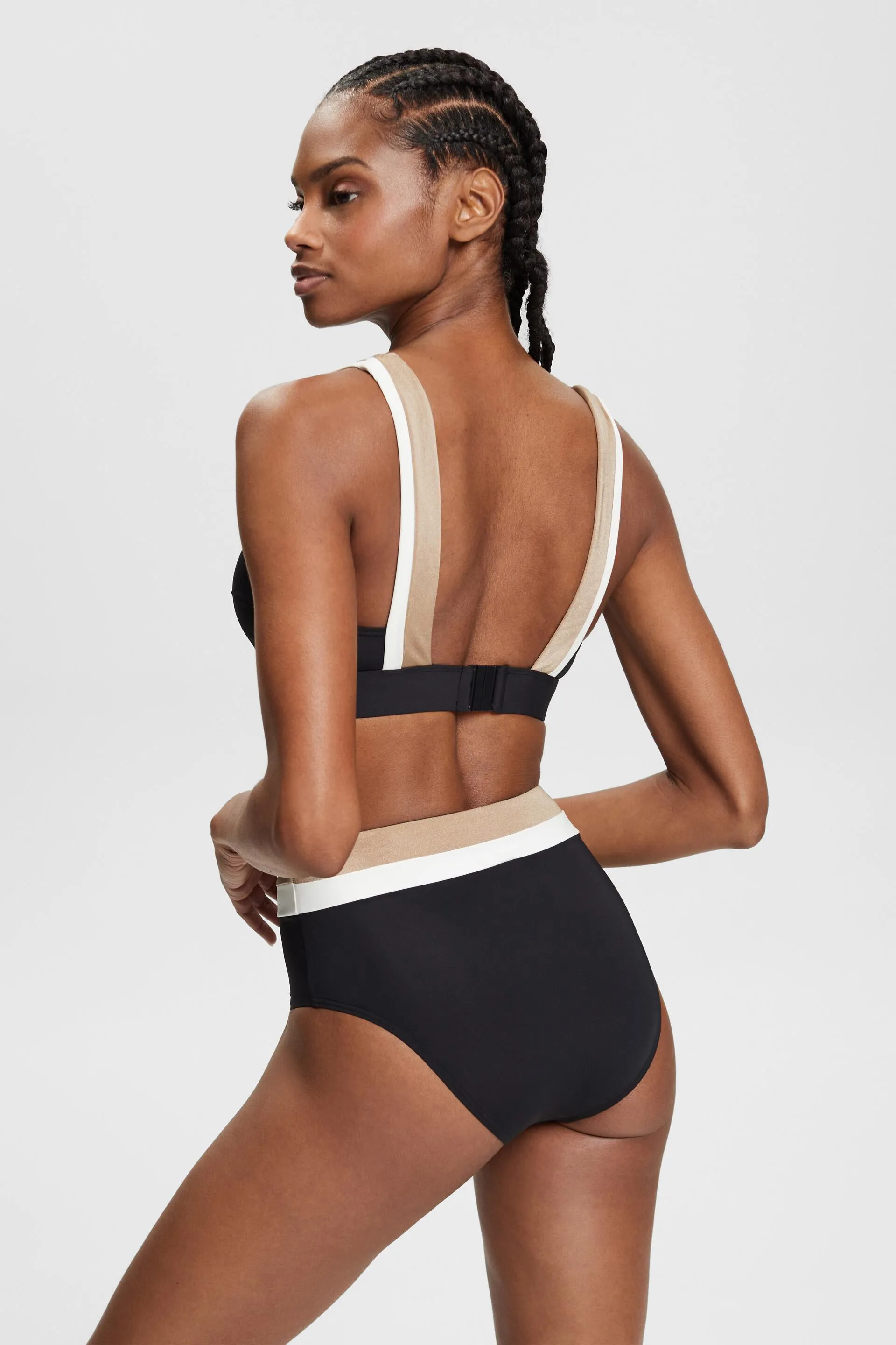 Reggiseno da bikini imbottito tricolore