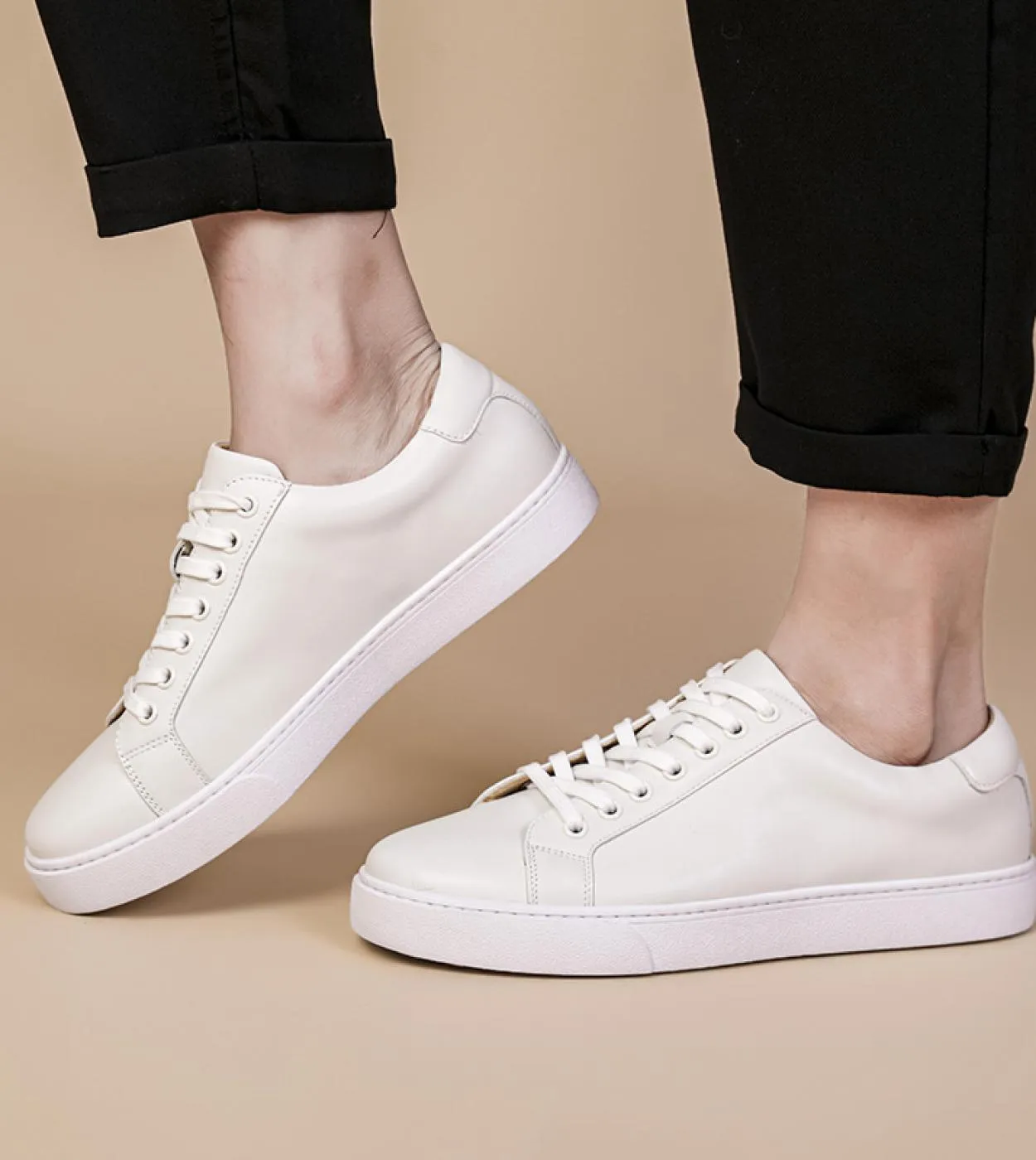 Scarpe eleganti in pelle Sneakers in pelle Scarpe casual in pelle 2023 Summer Mens Casual