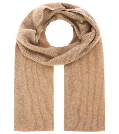 Sciarpa in cashmere KKS STUDIOS lussuosa sciarpa invernale con design a coste 8034R 18802 beige