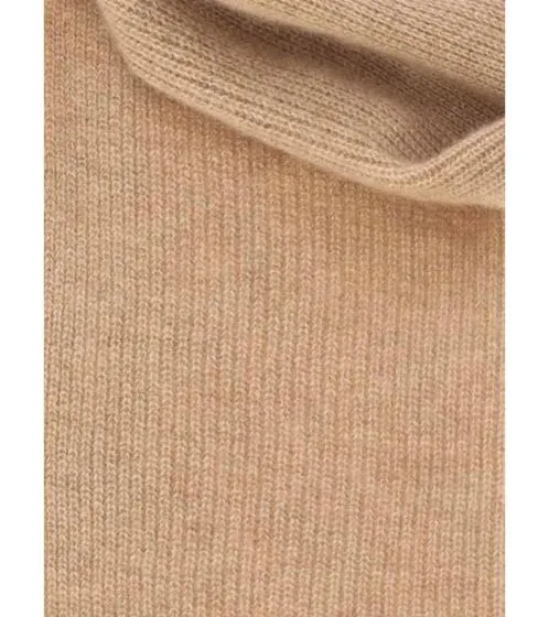 Sciarpa in cashmere KKS STUDIOS lussuosa sciarpa invernale con design a coste 8034R 18802 beige