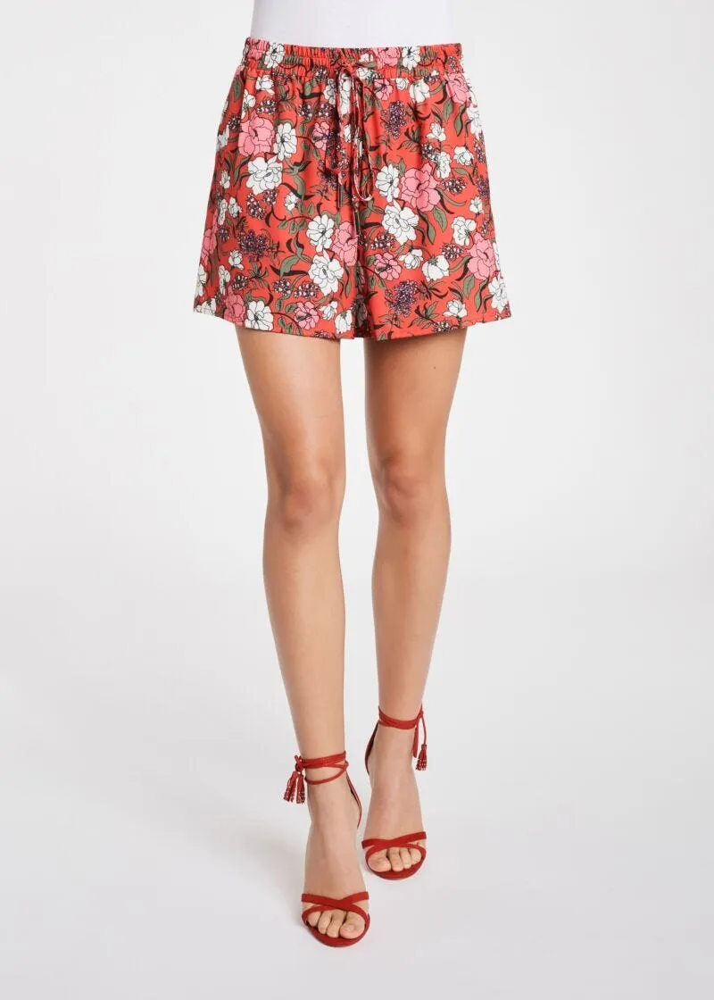 Short in Tessuto fluido con coulisse