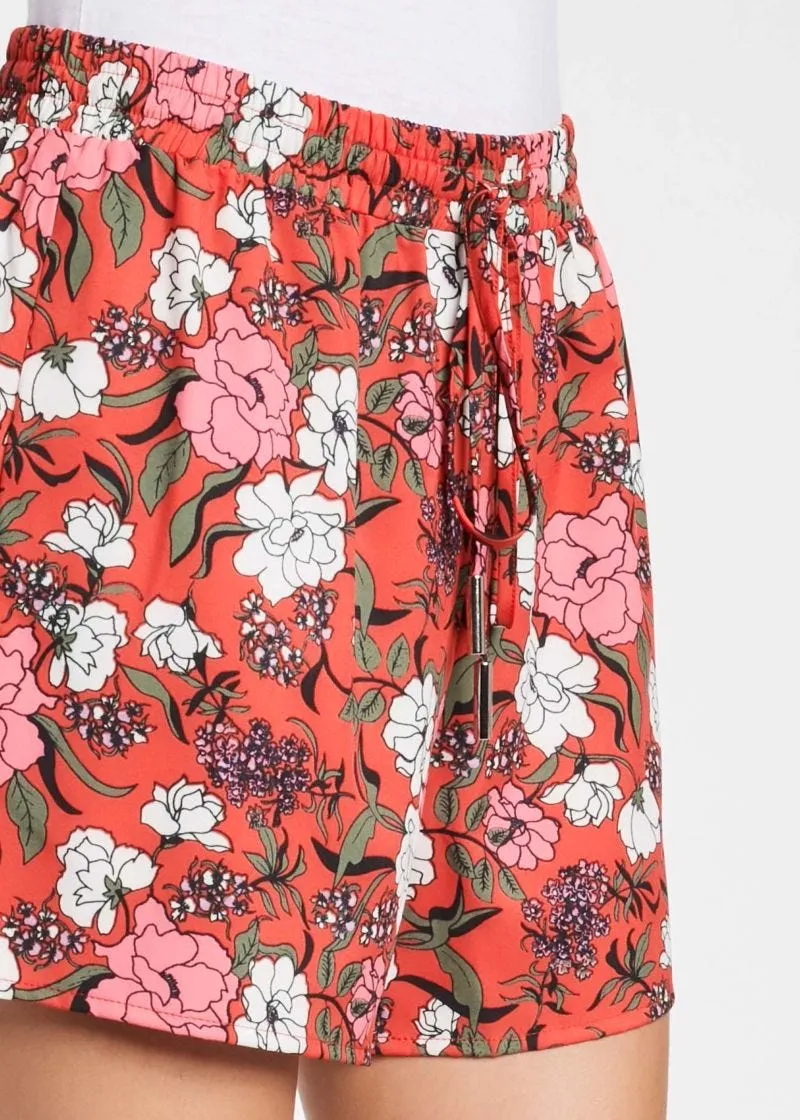 Short in Tessuto fluido con coulisse