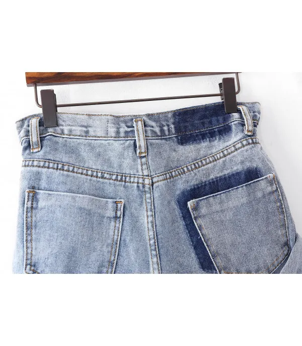Shorts denim a caramella