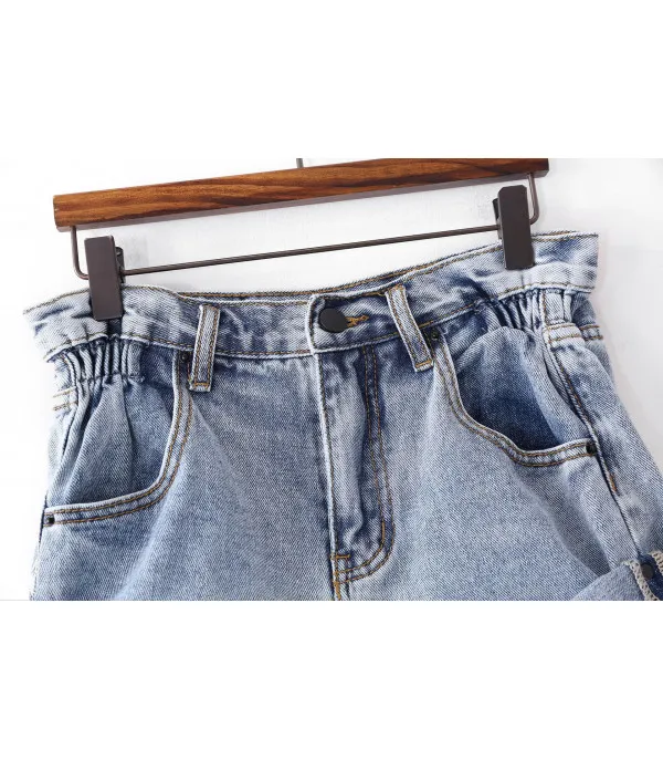 Shorts denim a caramella