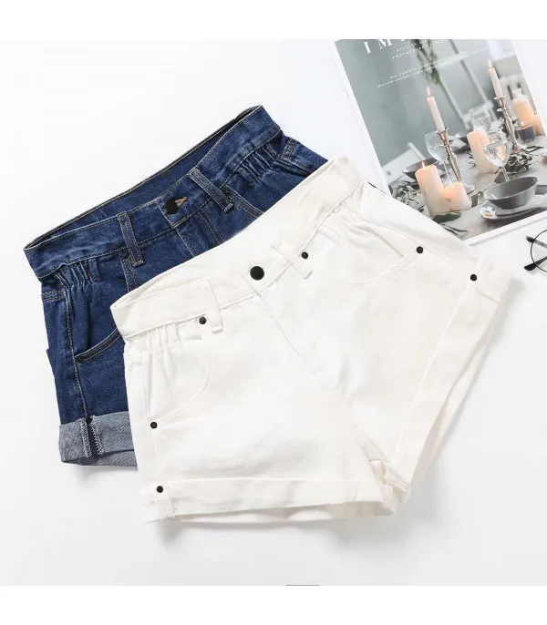 Shorts denim a caramella
