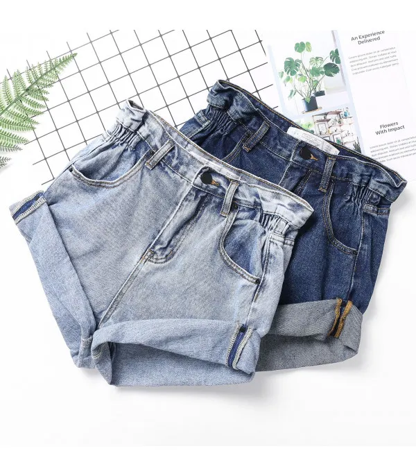 Shorts denim a caramella