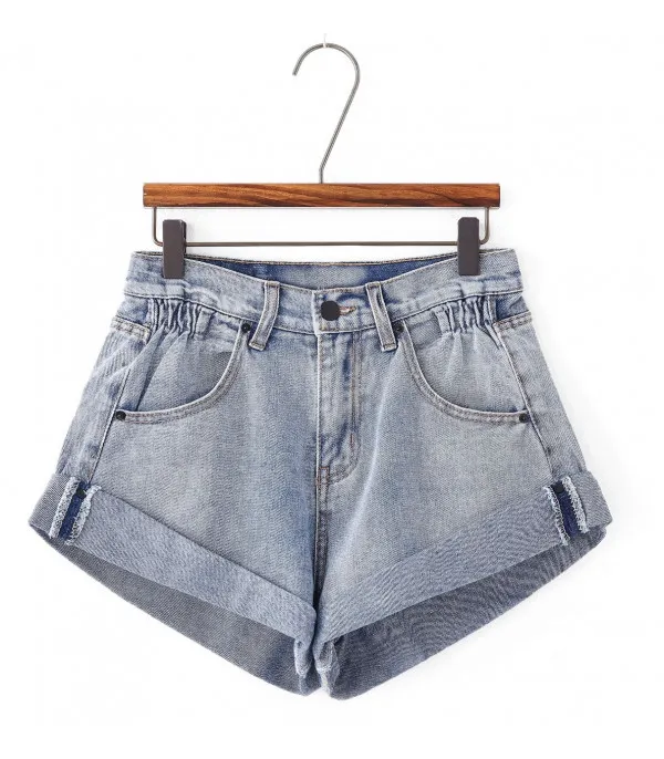 Shorts denim a caramella