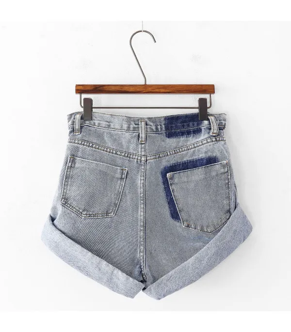 Shorts denim a caramella