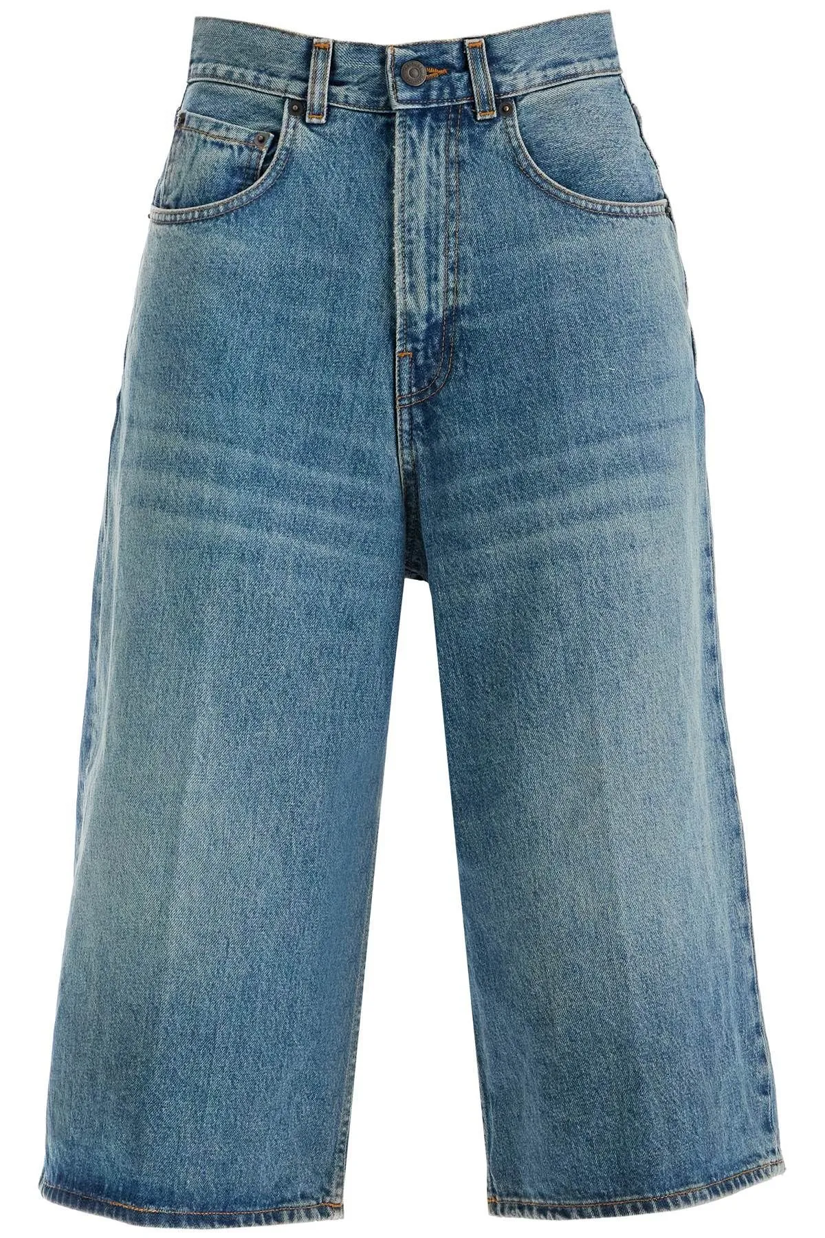 Shorts in denim al ginocchio