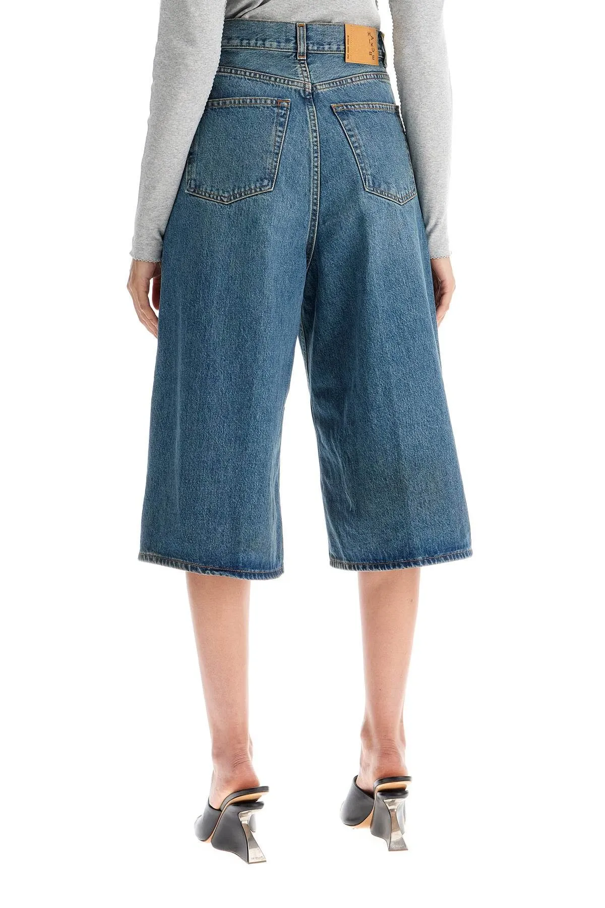 Shorts in denim al ginocchio