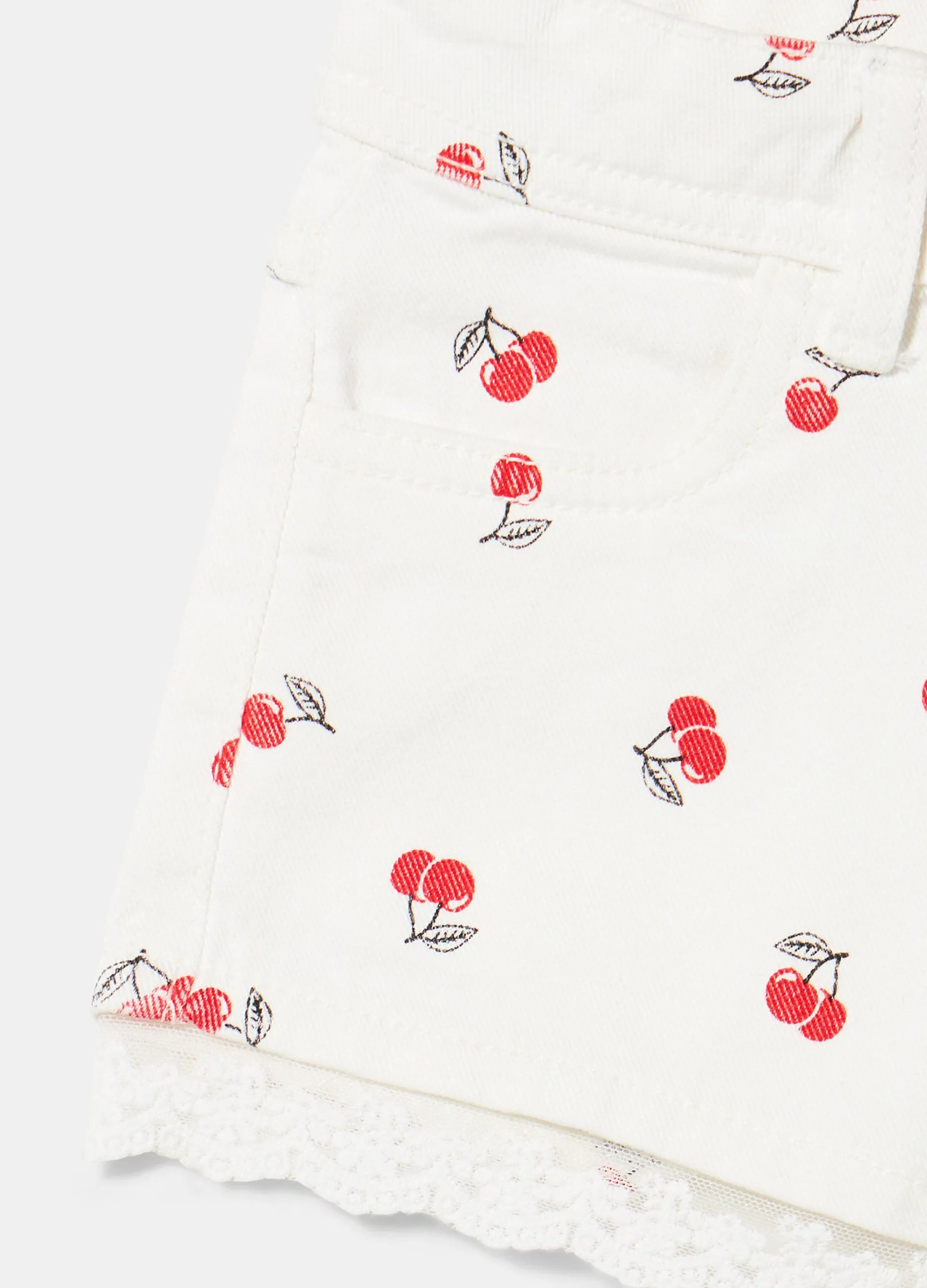 Shorts in denim bambina