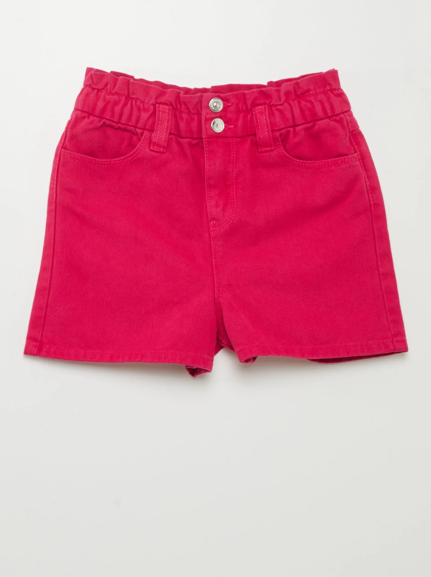 Shorts in denim colorato - ROSA