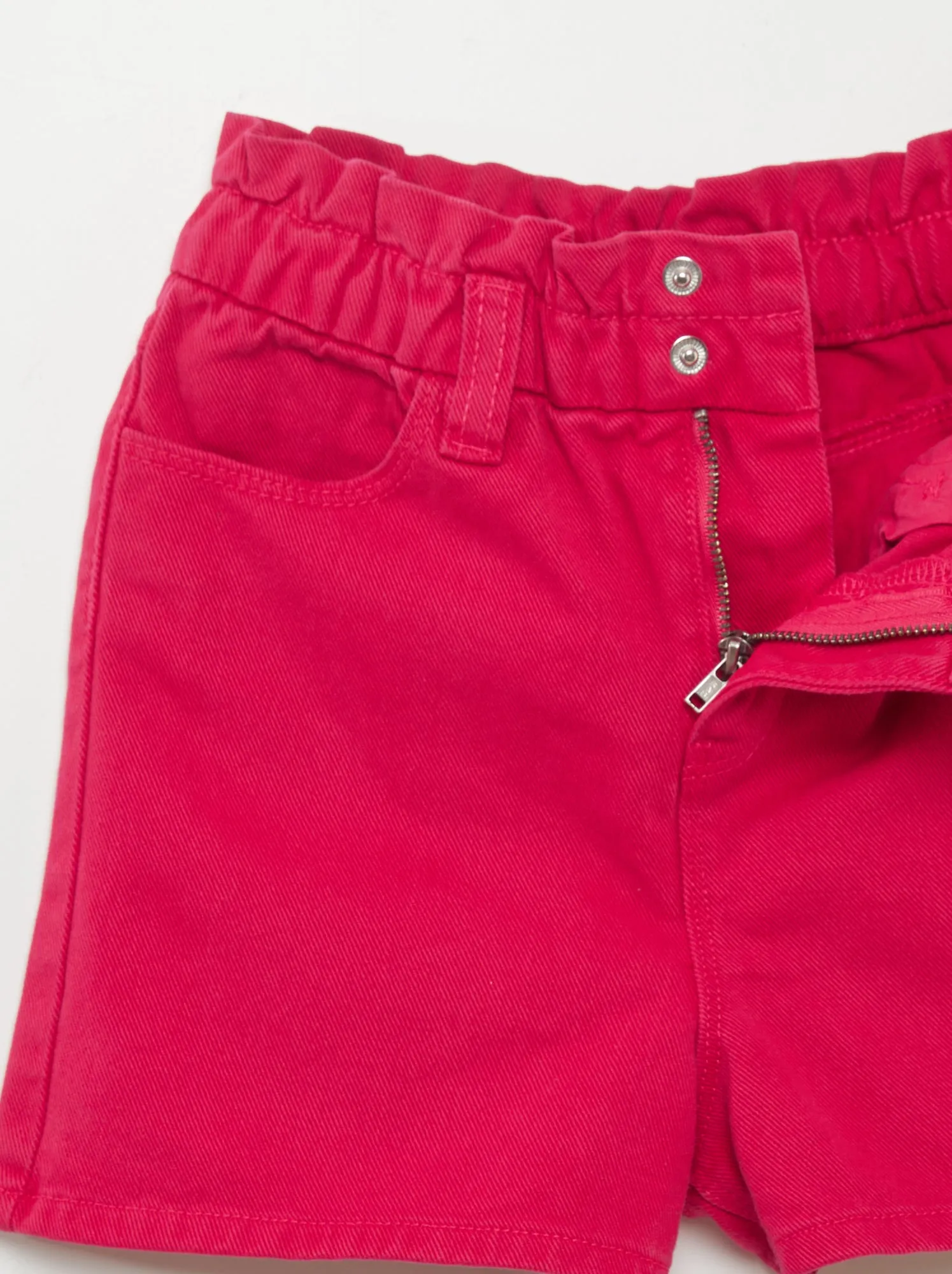 Shorts in denim colorato - ROSA