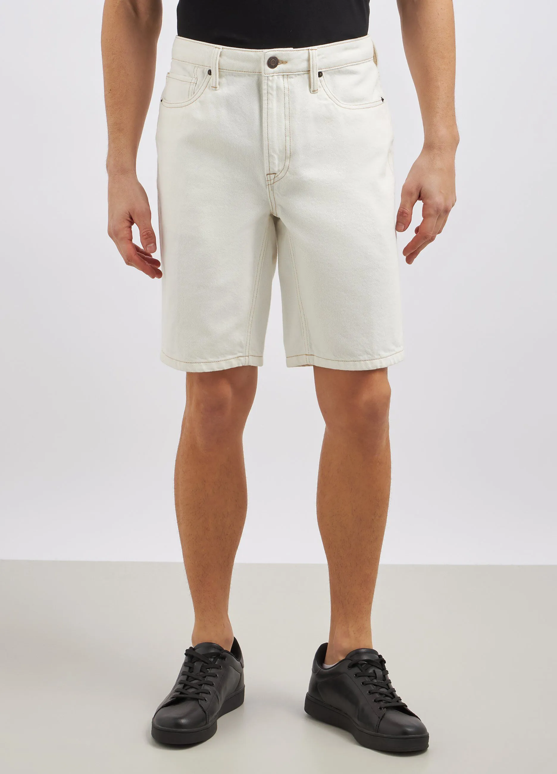 Shorts in denim di puro cotone uomo