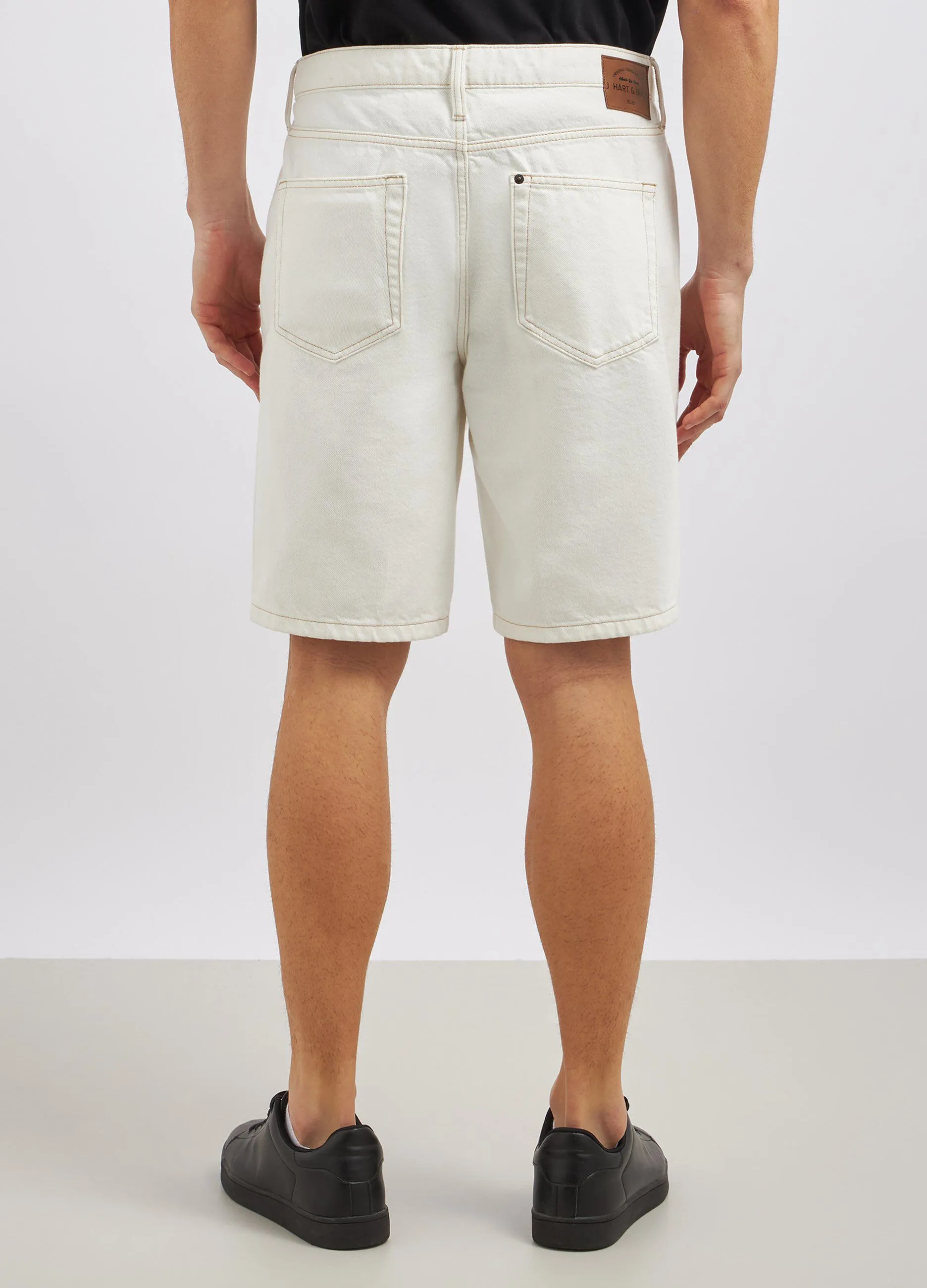 Shorts in denim di puro cotone uomo