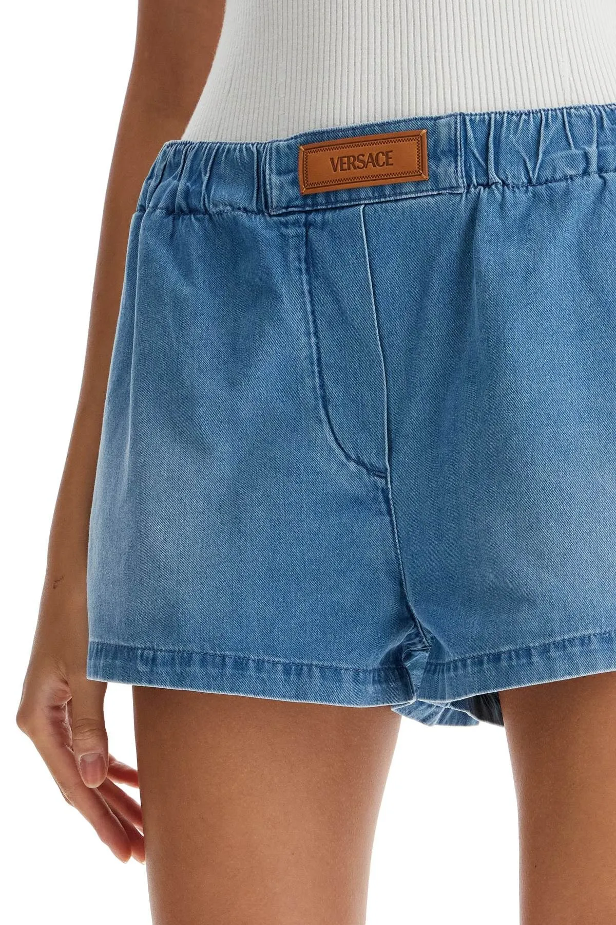 Shorts in denim leggero