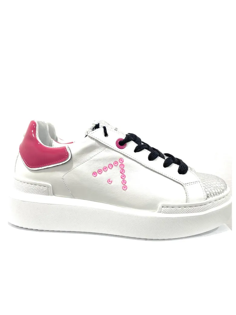 SNEAKERS SARAH CON DETTAGLI FUXIA