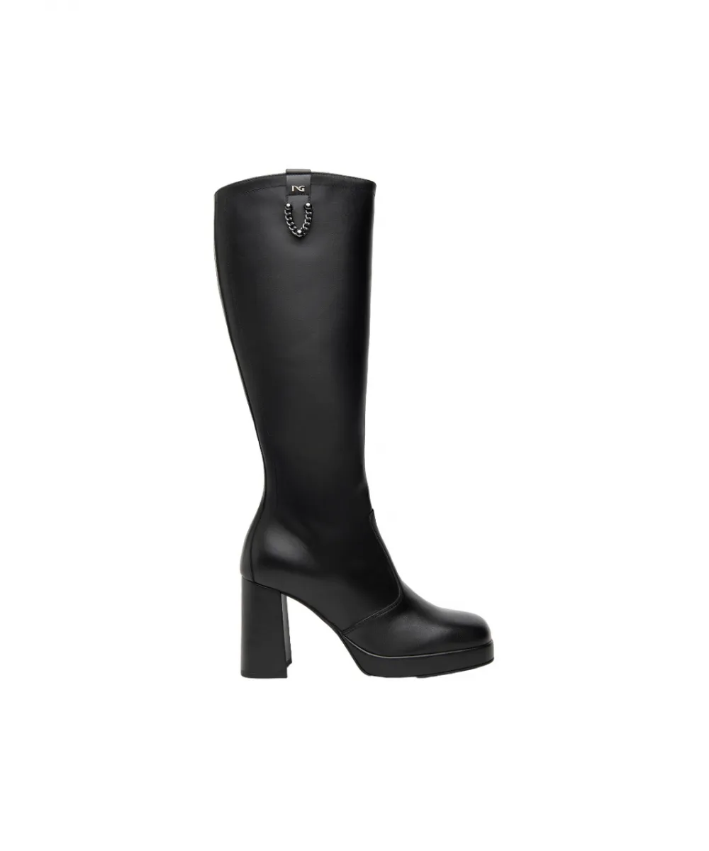 Stivali In Pelle Nero