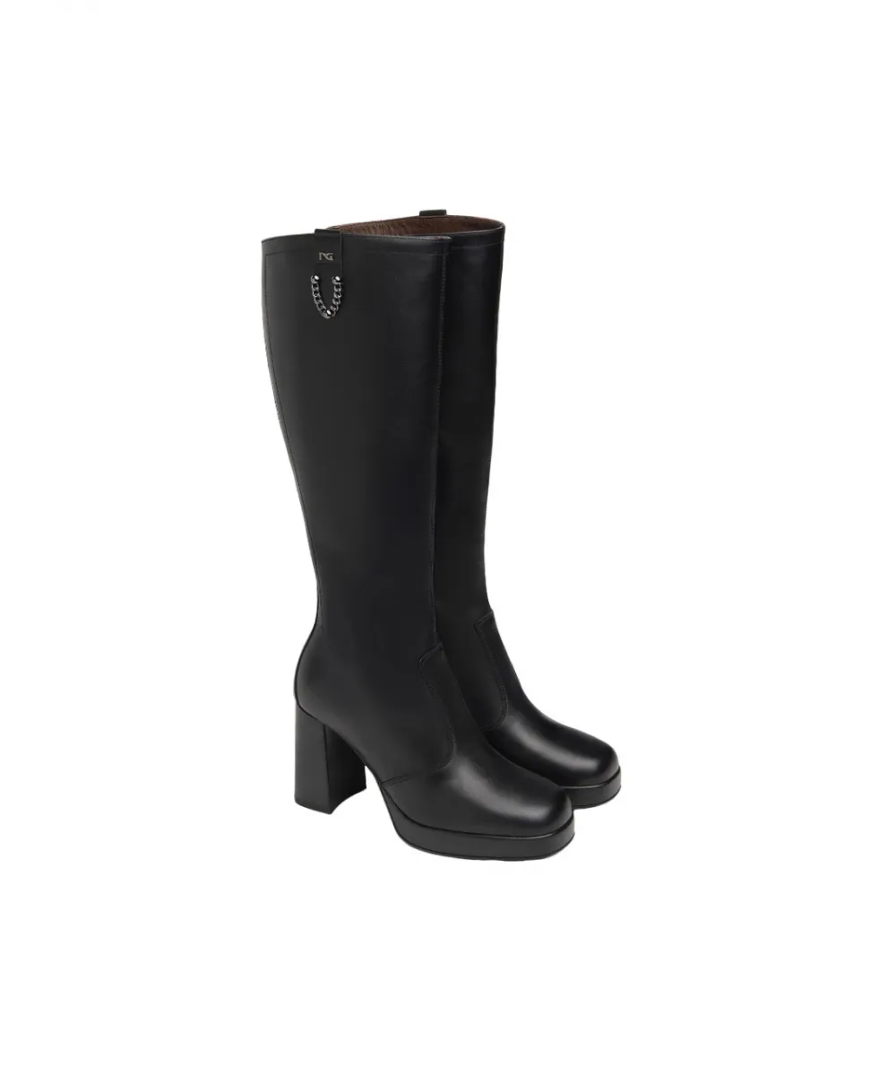Stivali In Pelle Nero