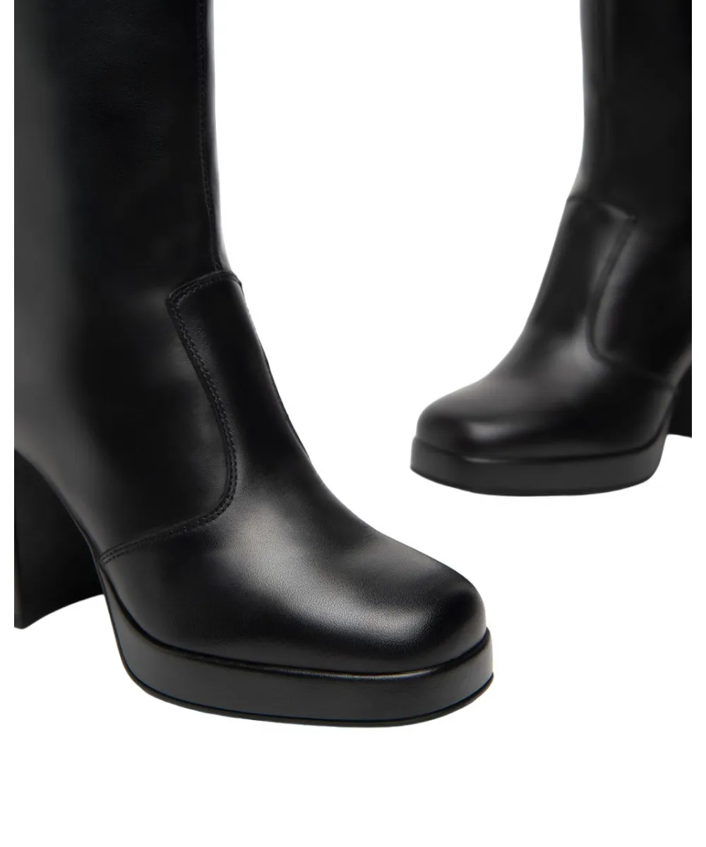 Stivali In Pelle Nero