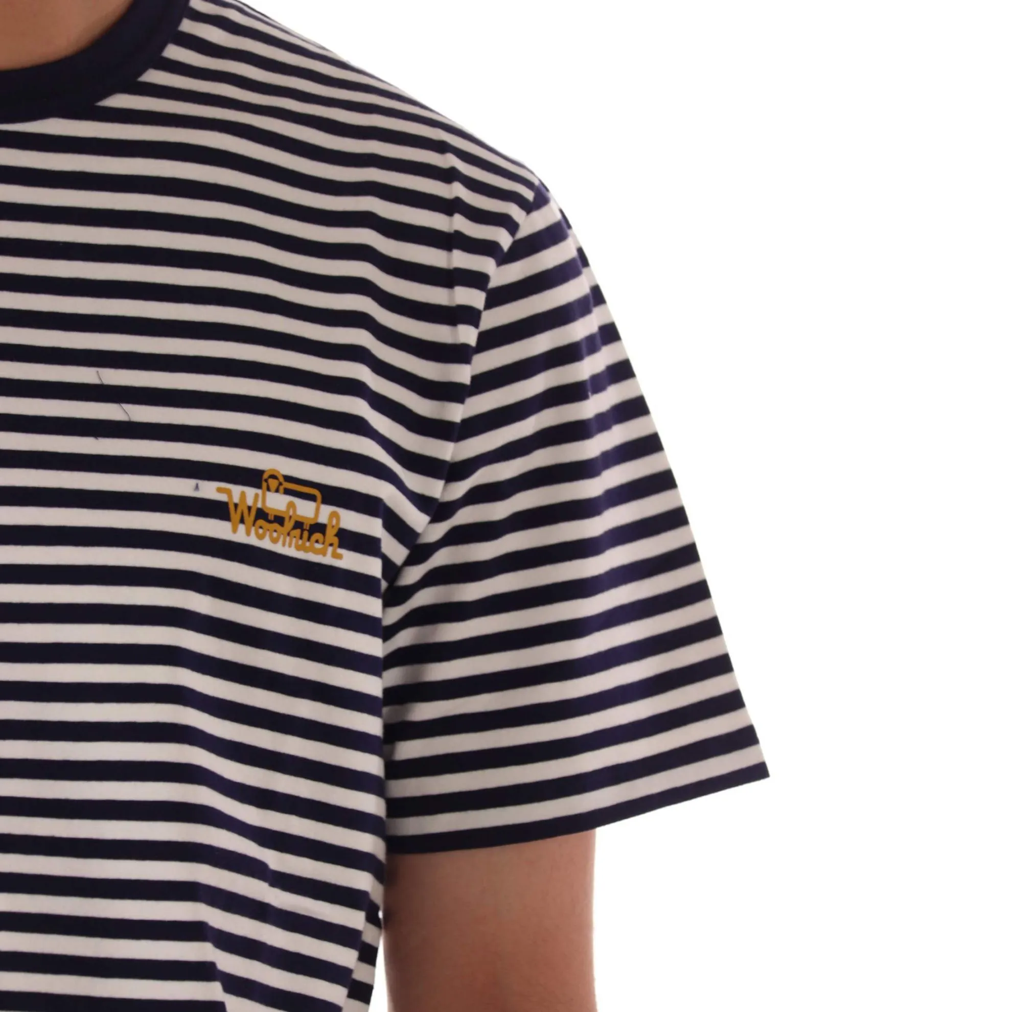 T-shirt a righe in jersey di cotone