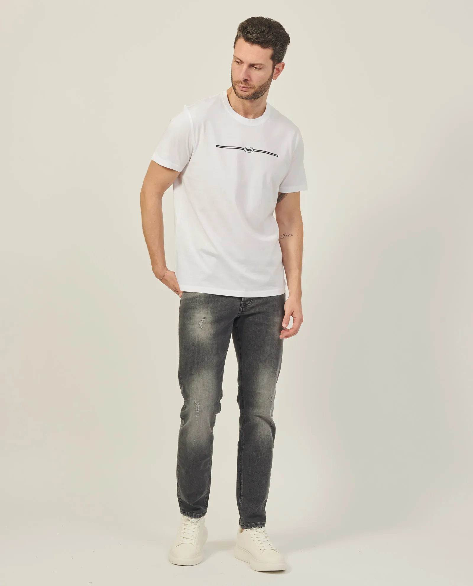 T-shirt uomo Harmont&Blaine con logo 3D