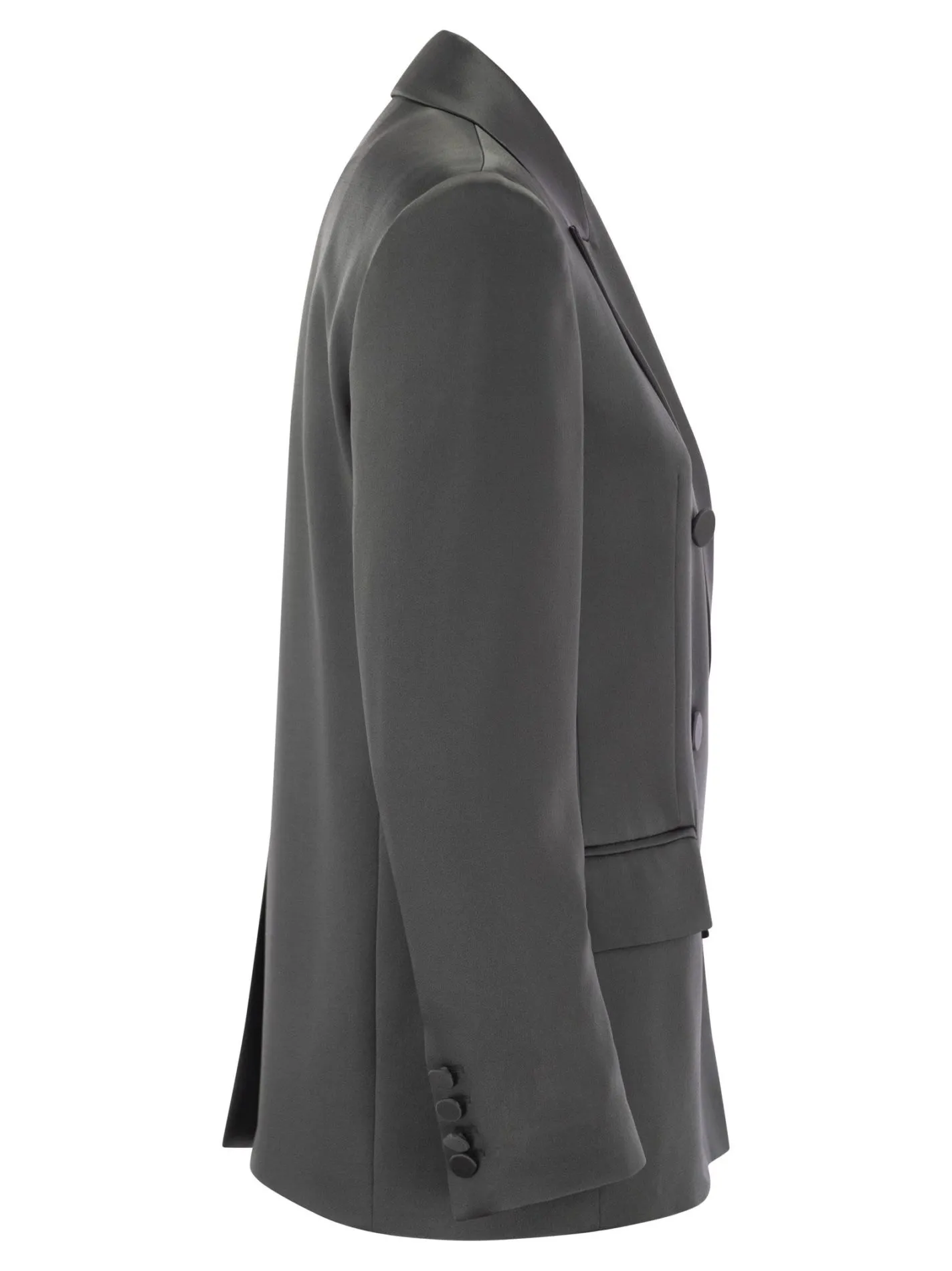 TEIERA – Blazer doppiopetto in envers satin