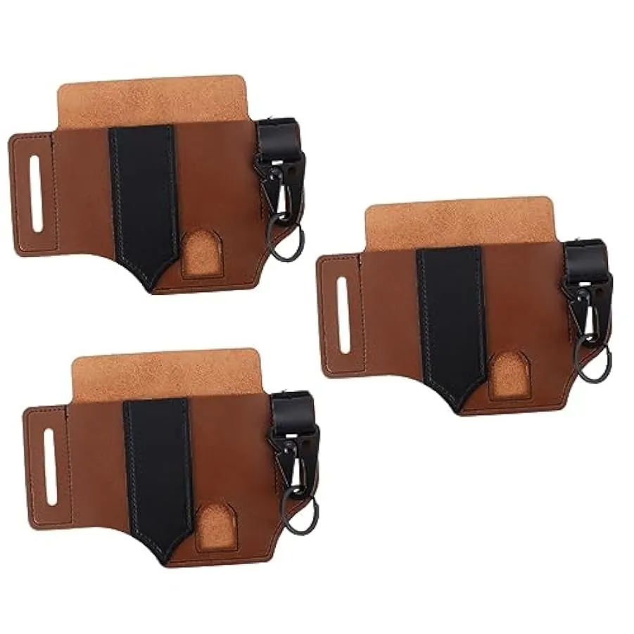 TENDYCOCO 3 Pezzi Marsupio Di Stoccaggio All’Aperto Marsupio All’Aperto Strumento Marsupio Grembiule In Pelle Guinzaglio In Pell