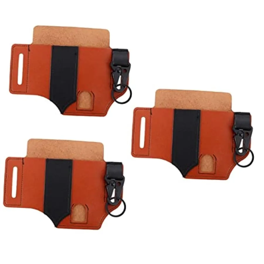 TENDYCOCO 3 Pezzi Marsupio Di Stoccaggio All’Aperto Marsupio All’Aperto Strumento Marsupio Grembiule In Pelle Guinzaglio In Pell