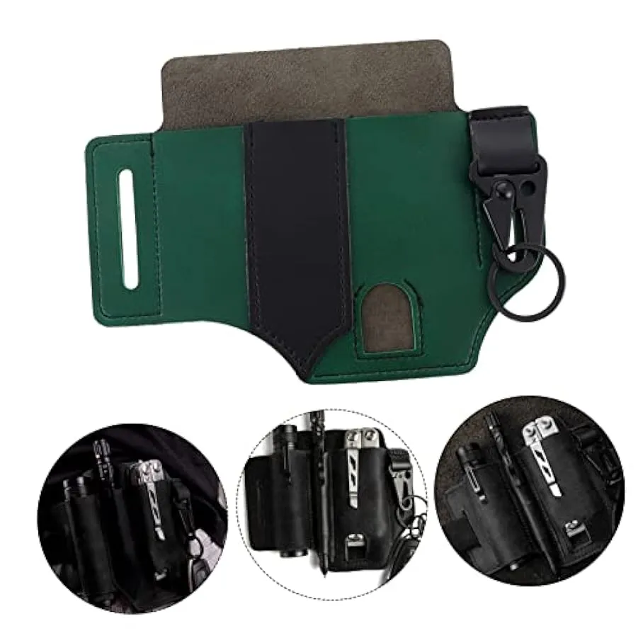 TENDYCOCO 3 Pezzi Marsupio Di Stoccaggio All’Aperto Marsupio All’Aperto Strumento Marsupio Grembiule In Pelle Guinzaglio In Pell