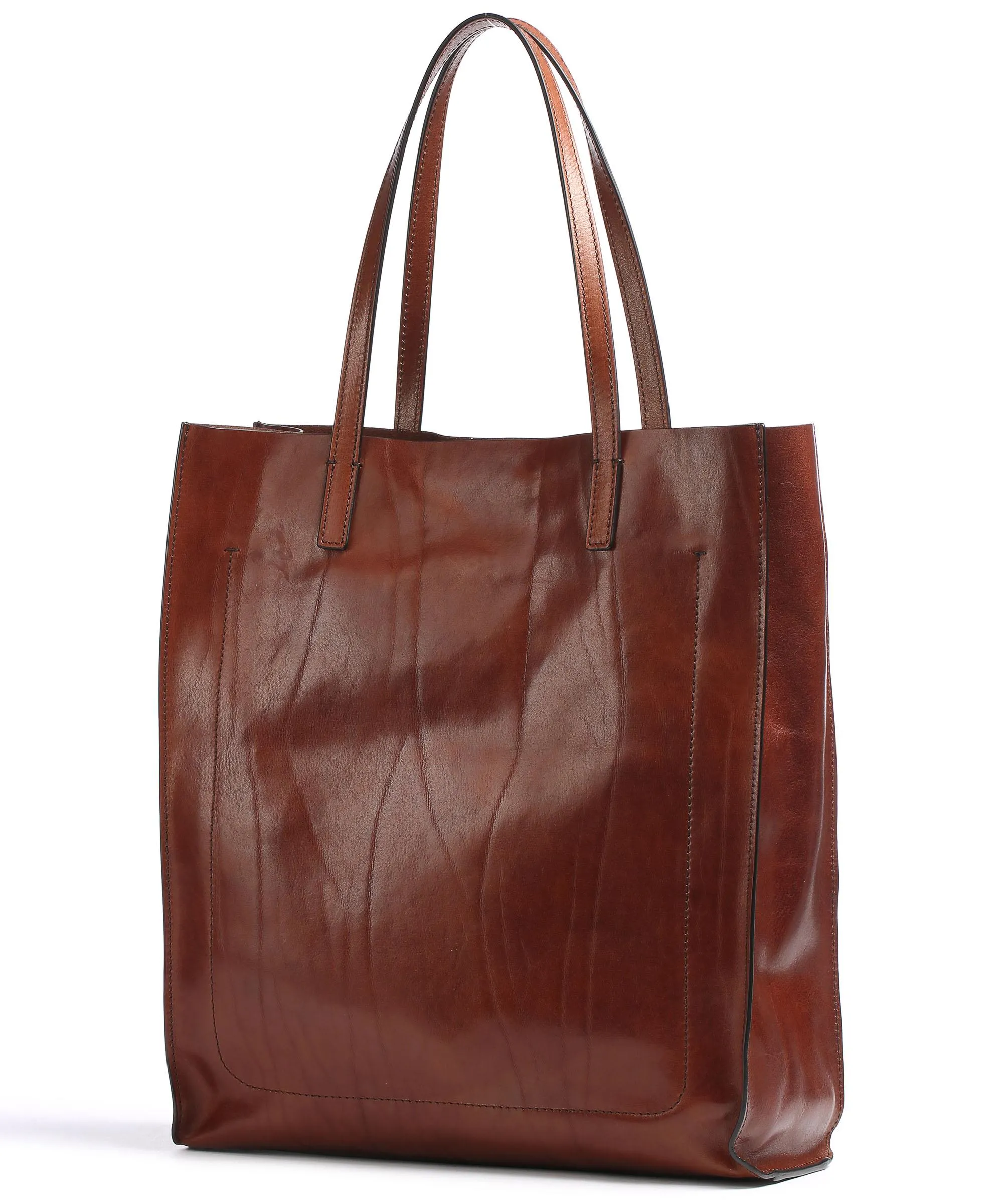  The Bridge Mirra Borsa shopper pelle bovina marrone  