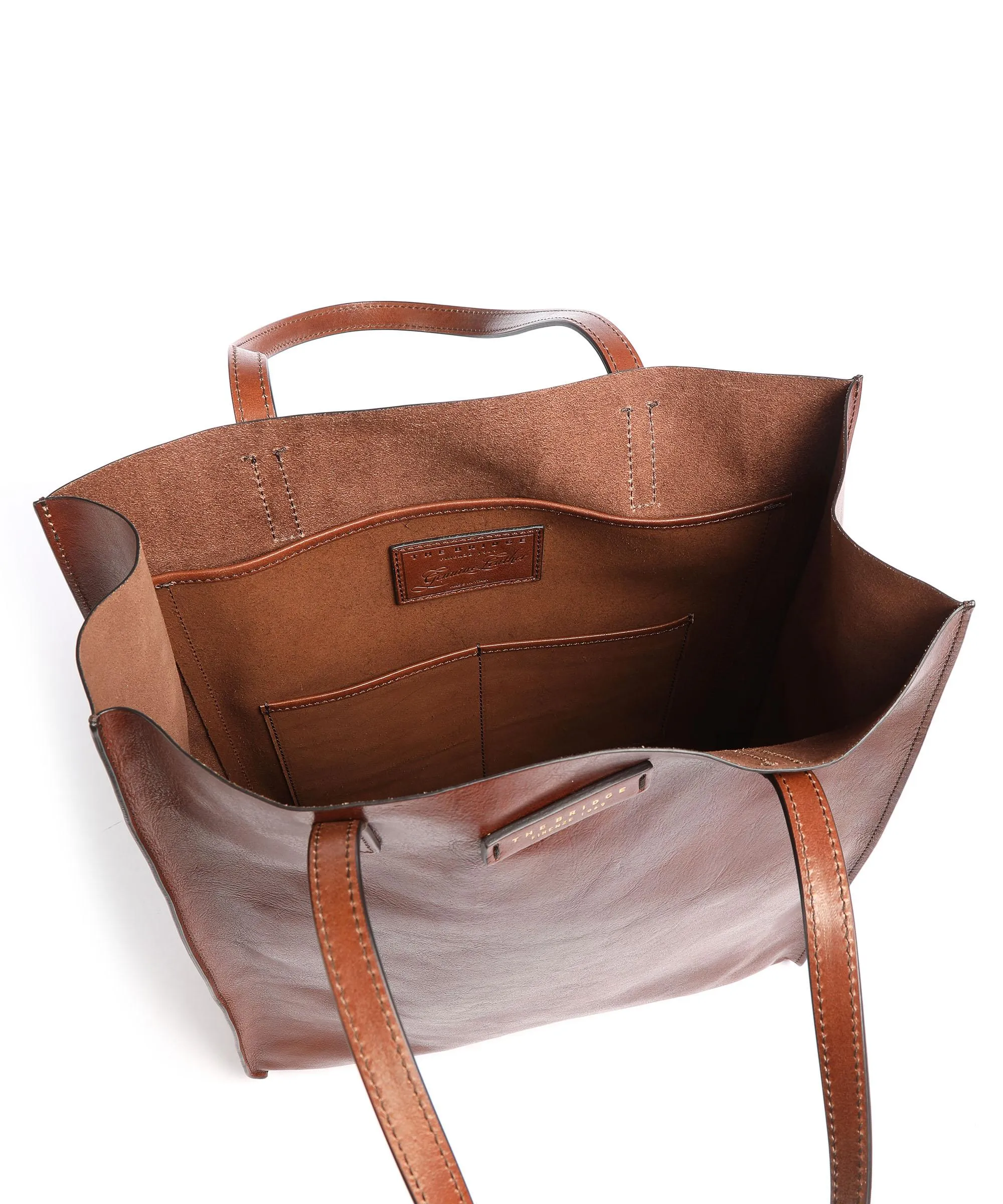  The Bridge Mirra Borsa shopper pelle bovina marrone  