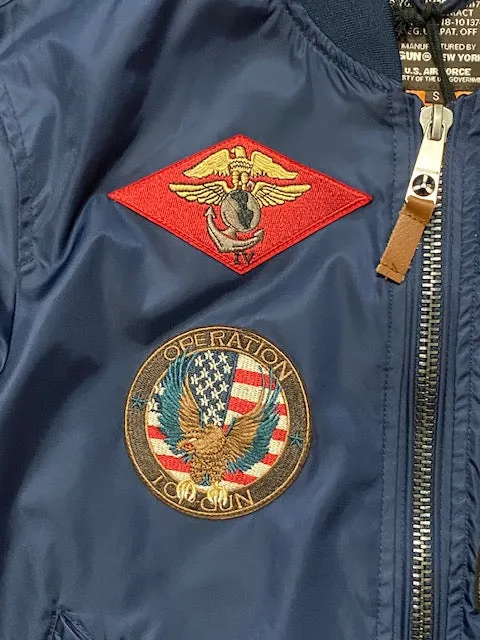 Top Gun men's bomber jacket Goose TGJ1940P 51993 52387 179 blue