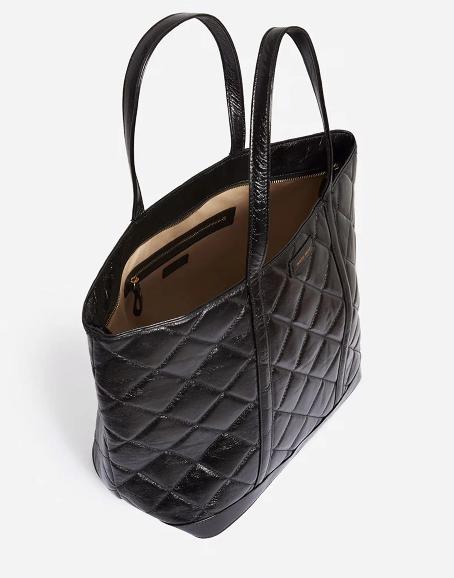 VANESSA BRUNO Borsa Cabas XL in Pelle Trapuntata Nera