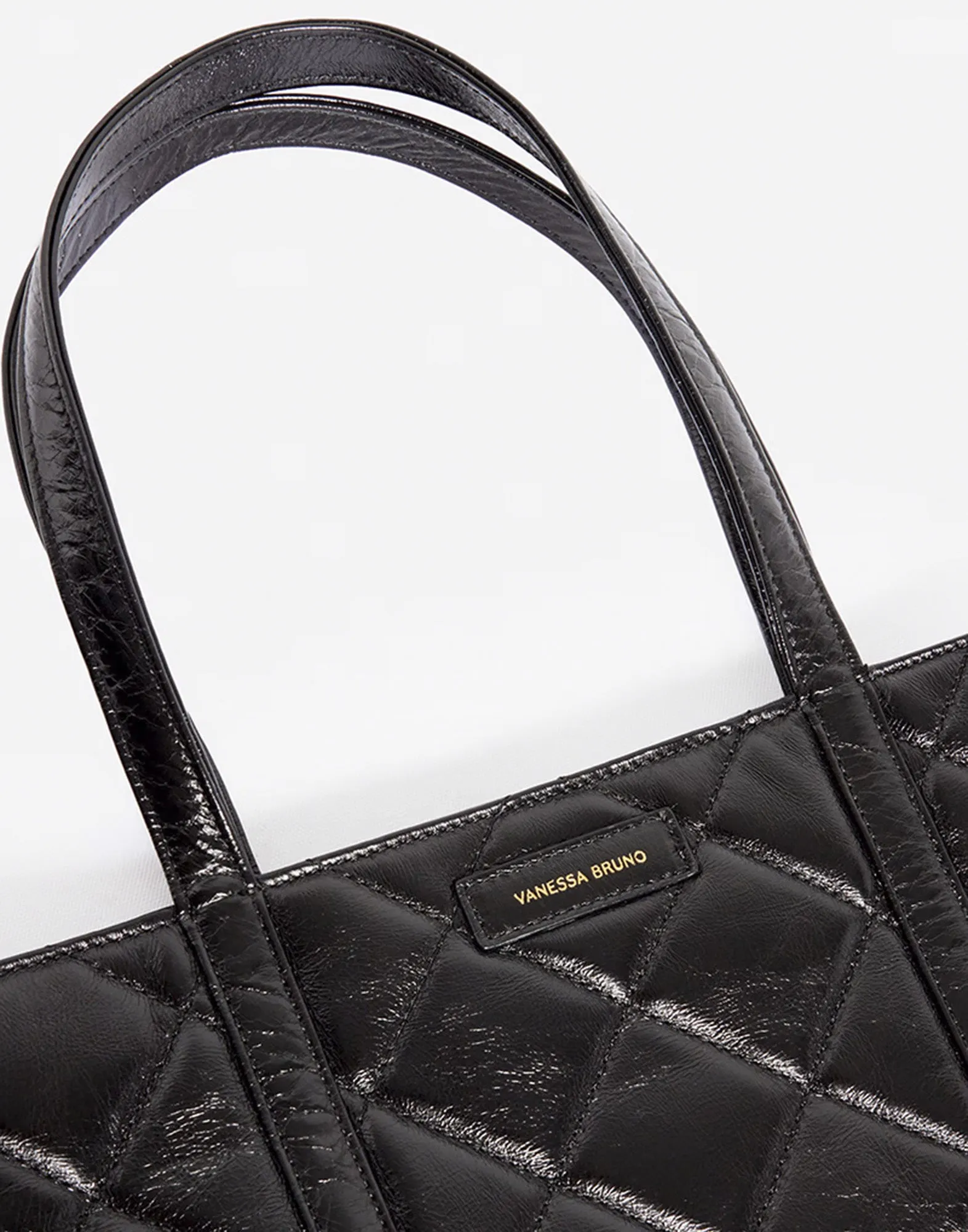 VANESSA BRUNO Borsa Cabas XL in Pelle Trapuntata Nera