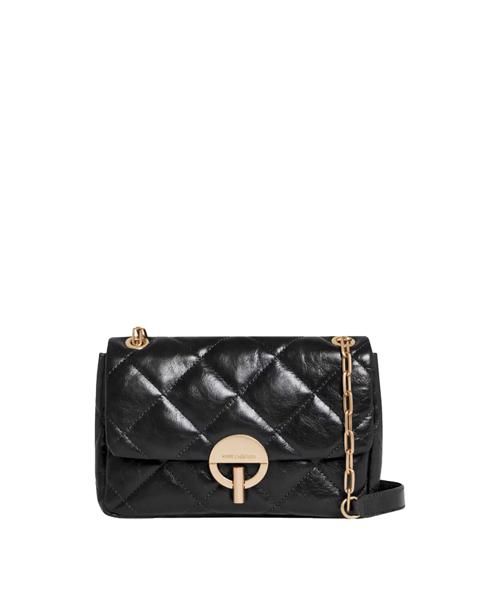 VANESSA BRUNO Borsa Moon Grande in Pelle Nera