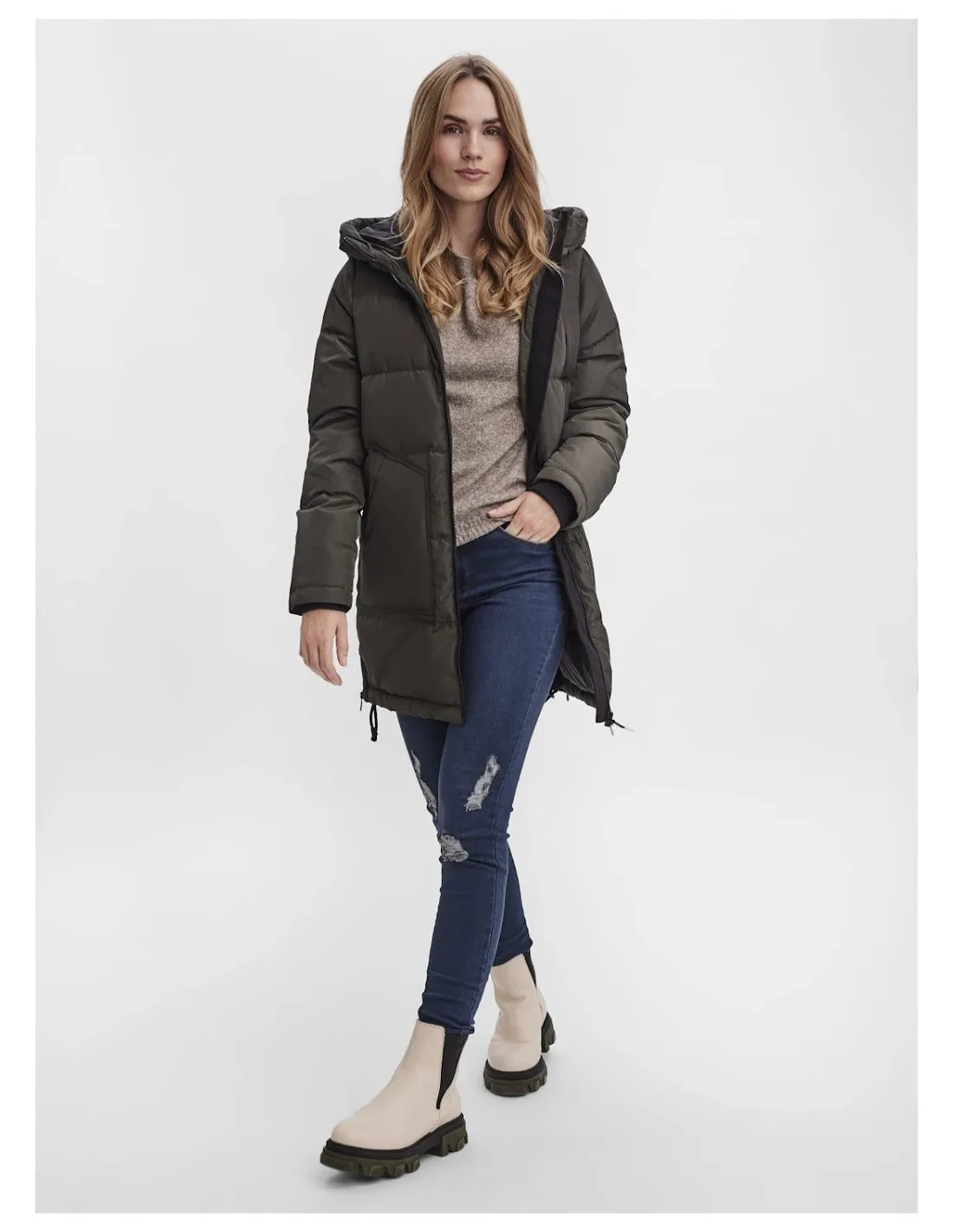 VERO MODAGIUBBINO DONNA ,VMOSLO 3/4 DOWN JACKET NO
