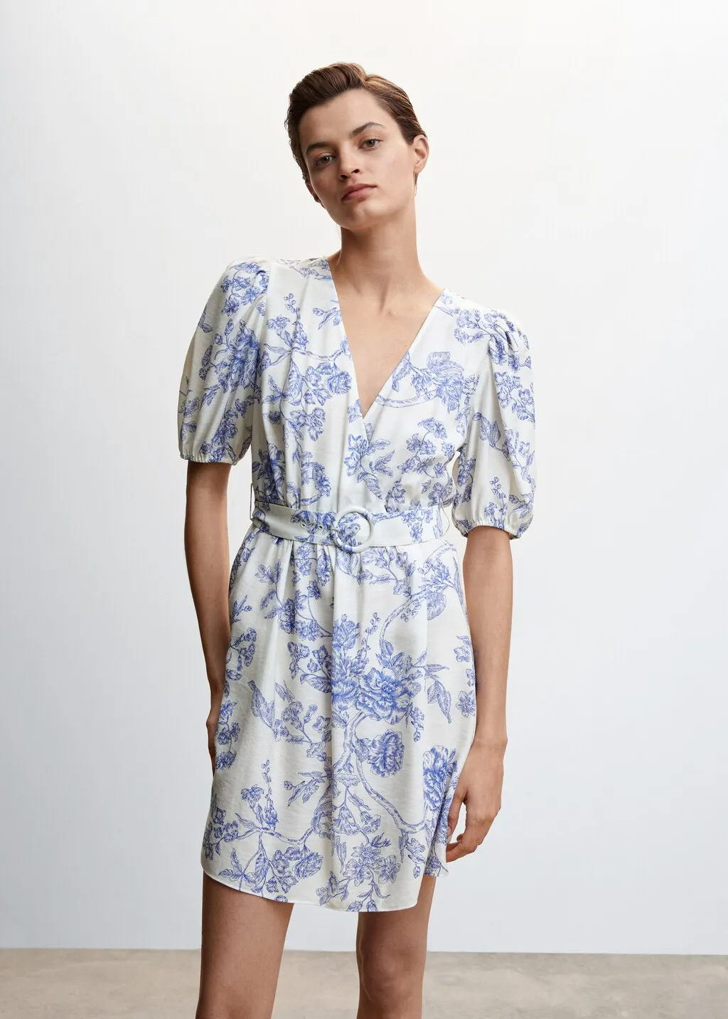Vestito floreale cintura