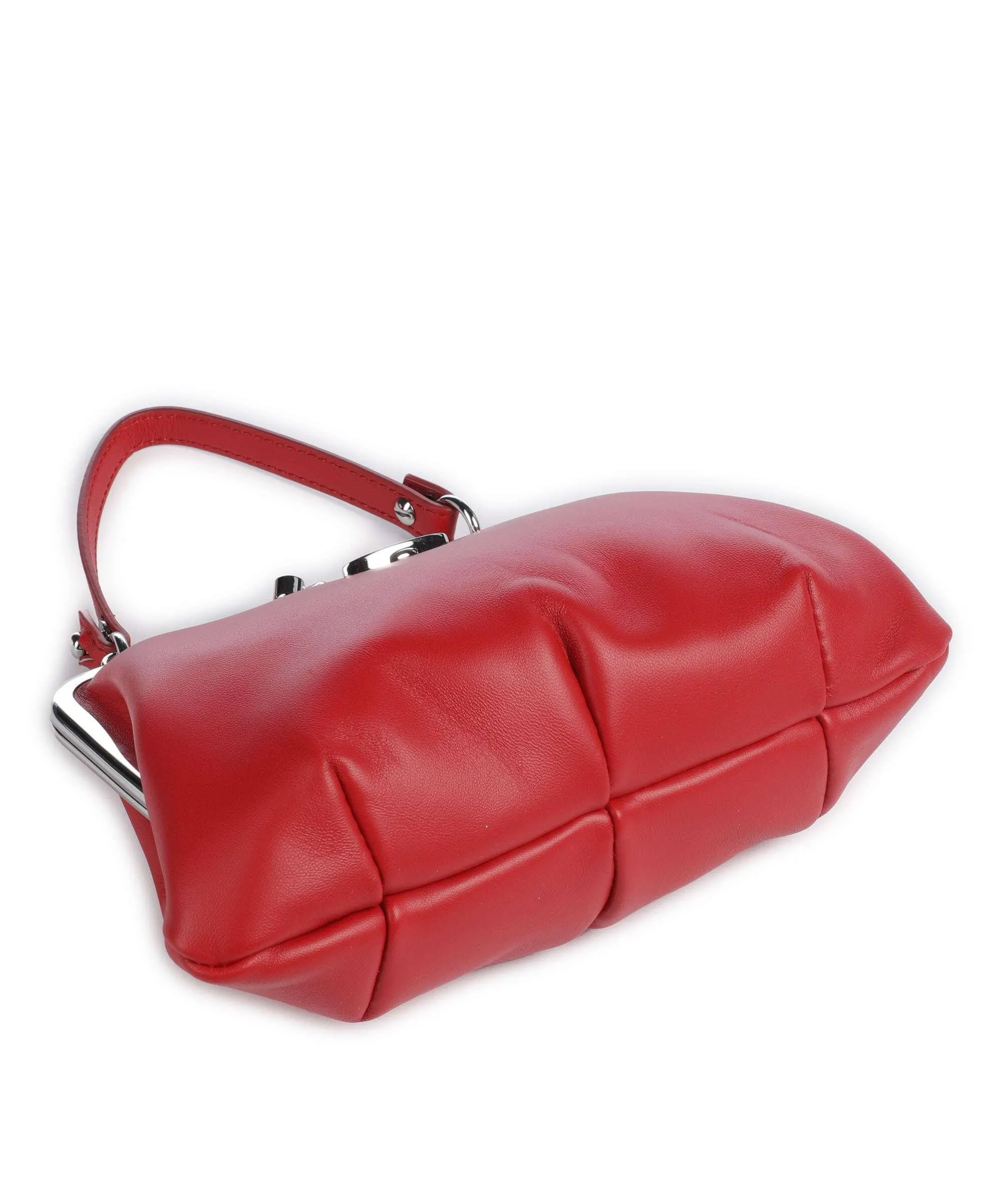  Vivienne Westwood Granny Nappa Leather Borsa a tracolla cuoio di agnello rosso  