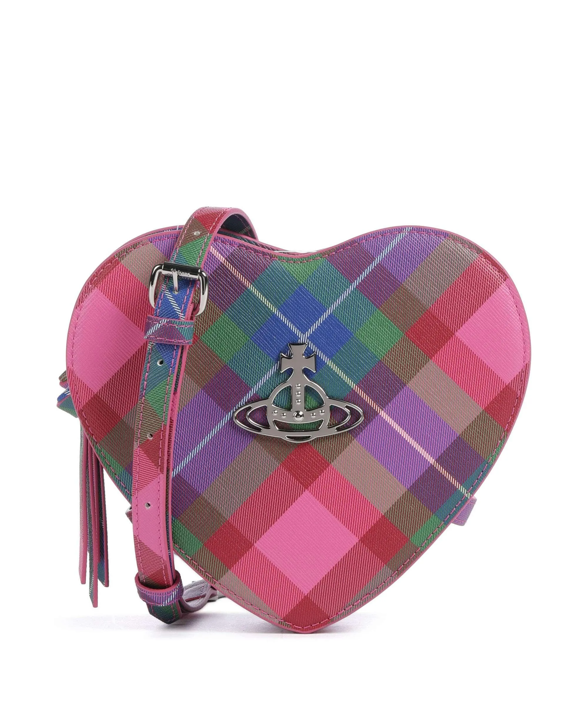  Vivienne Westwood Louise Saffiano Heart Borsa a tracolla pelle sintetica multicolore  