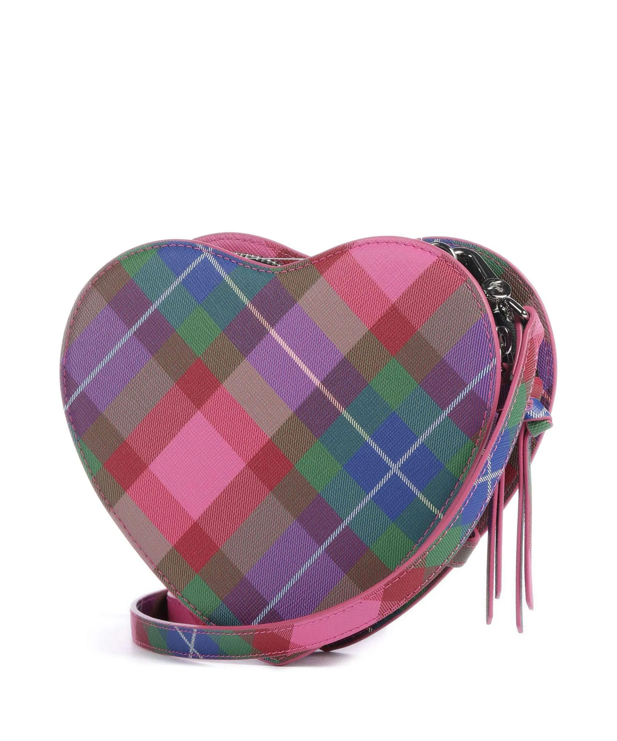  Vivienne Westwood Louise Saffiano Heart Borsa a tracolla pelle sintetica multicolore  