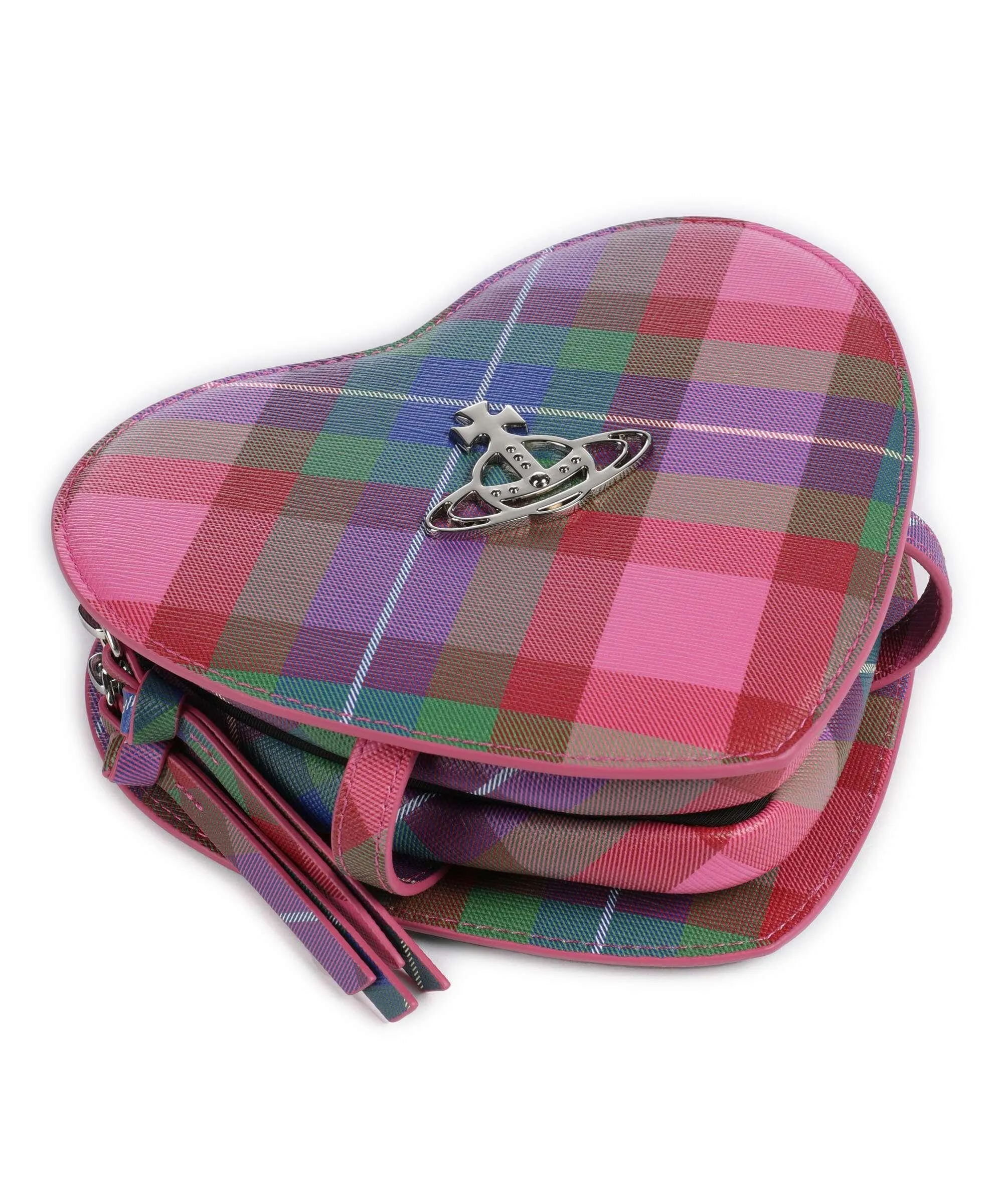 Vivienne Westwood Louise Saffiano Heart Borsa a tracolla pelle sintetica multicolore  